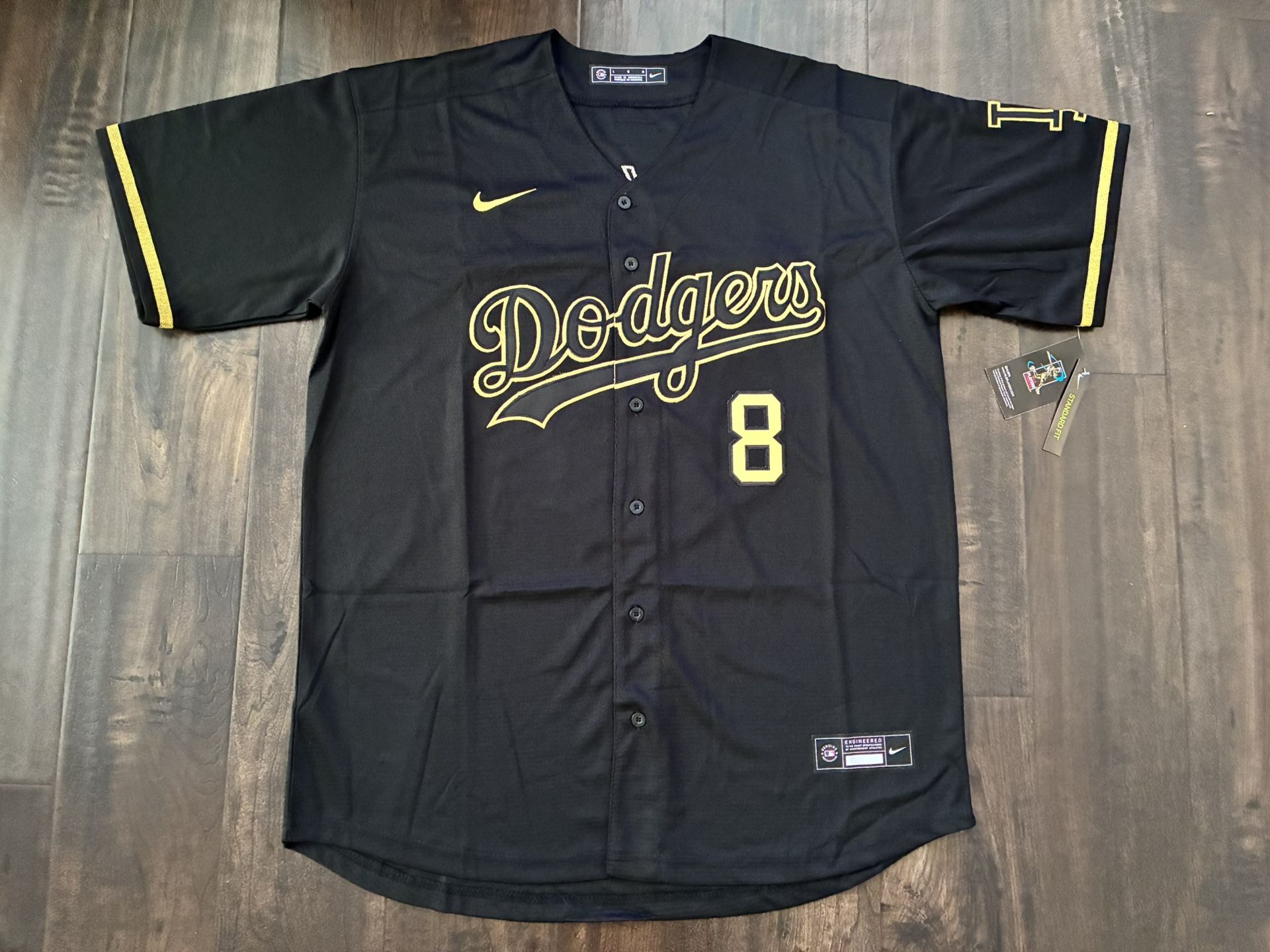 NEW Kobe Bryant KB24 LA Dodgers Lakers Jersey // MLB Black & Stitched/Sewn #8 & 24 Dodgers Betts 50, Freeman 5 , Ohtani 17 // KB 8/24