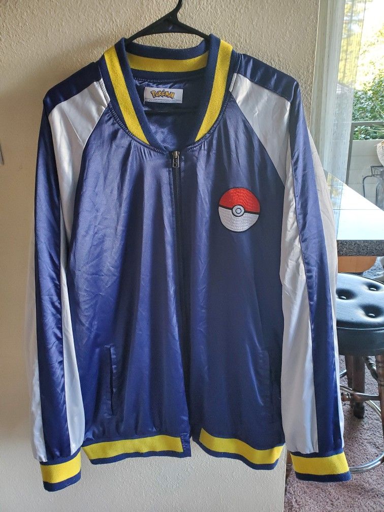 Pokémon Blue Bomber Jacket Size 2XL