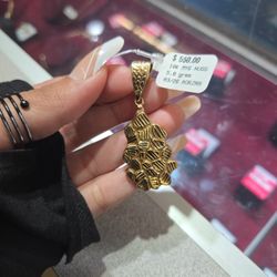Gold Nugget Pendant 