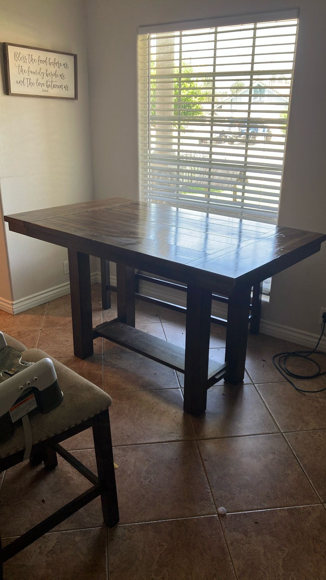 Brown Kitchen Table