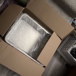 2 Pack Stainless Steel cat litter Pan