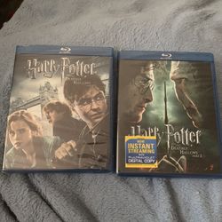 Harry Potter & The Deathly Hallows Part 1 & 2 Blu-Ray