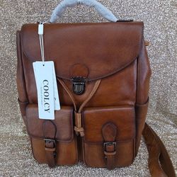 Women Vintage Genuine Leather Backpack Purse Fashion Rucksack Practical 
