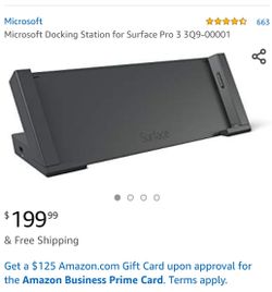 Surface Pro 3 dock with surface Pro 4 adapter