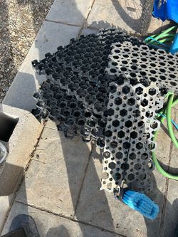 Geo cell yard stabilization