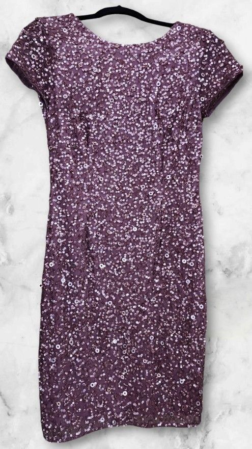 Adrianna Papell Cocktail Sequins Formal Dress