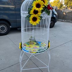 victoria Bird Cage completely restored  jaula de pájaros completamente restaurada