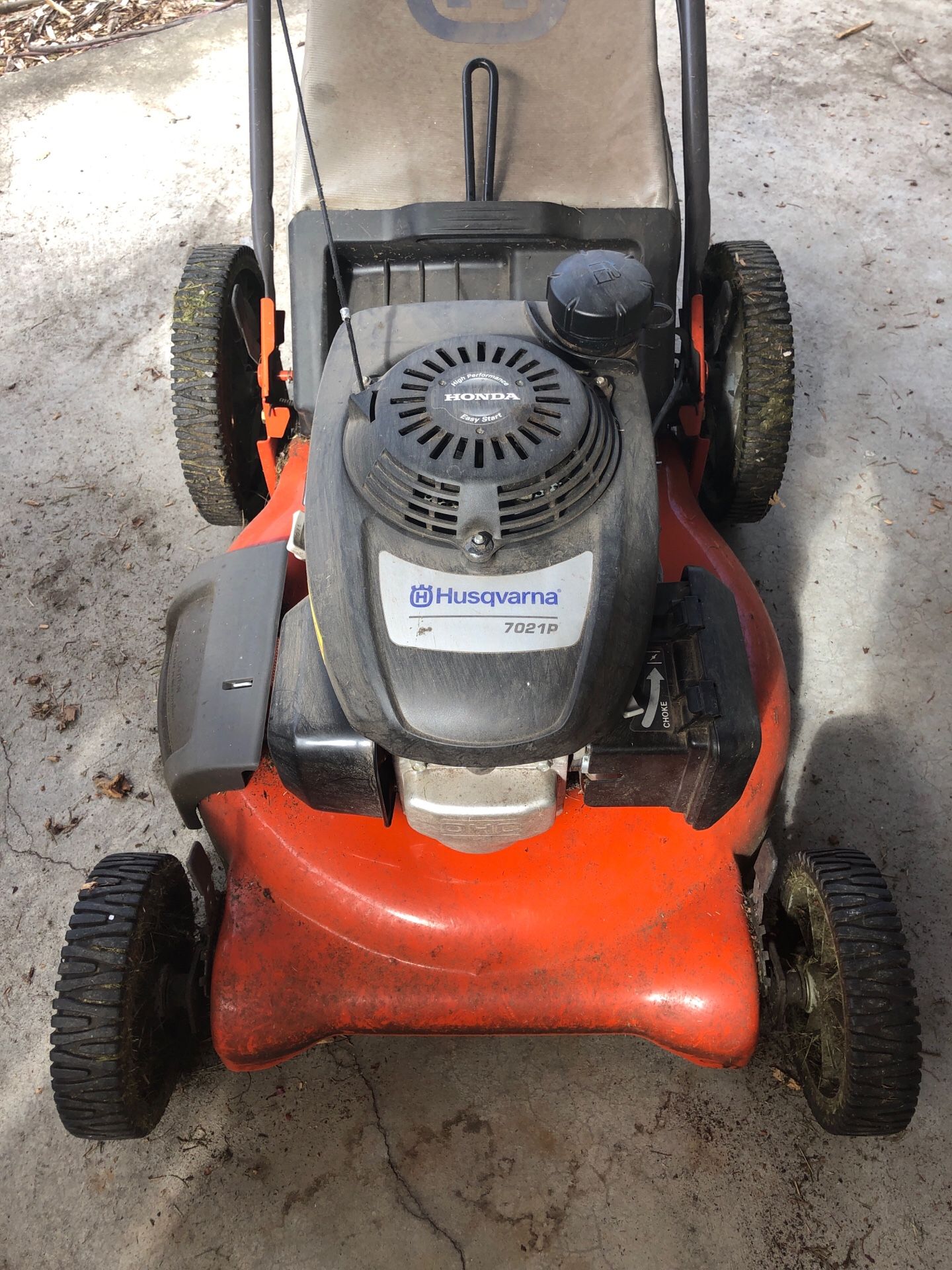 Husqvarna 7021p lawnmower with a Honda engine
