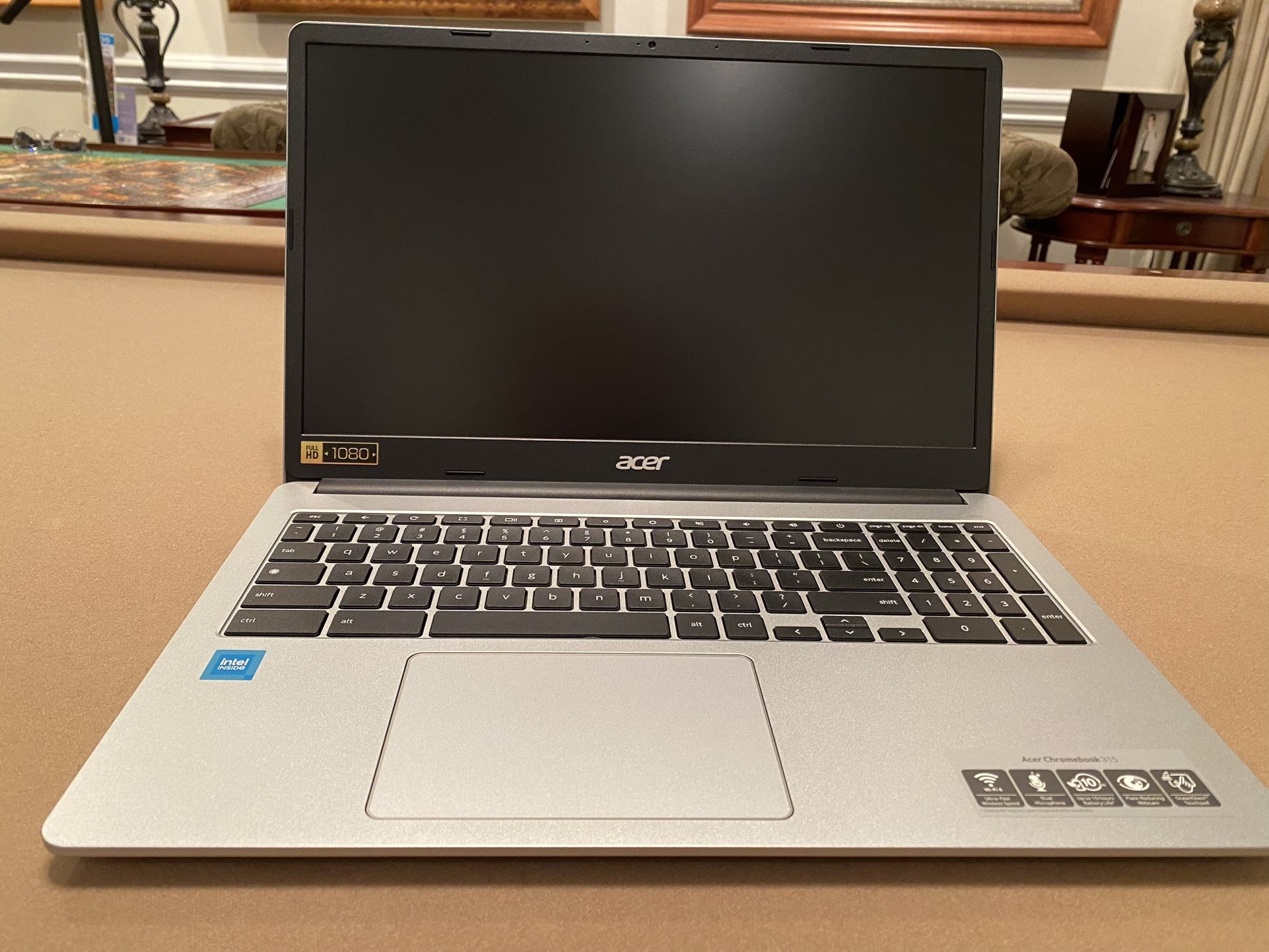 Acer Chromebook 315 Laptop, 15.6/ Full 1080 D Display 