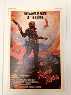 Mad Max lobby card mounted on poster board