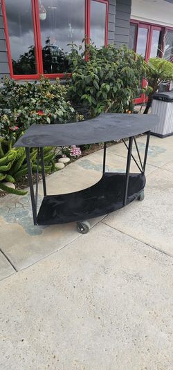 Black Metal Rolling Bar Backyard Bar Pool Bar Party Wedding Furniture