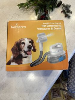 Pet Terra 3-in-1 Grooming Kit: Vacuum Suction Professional Pet Grooming Clipper