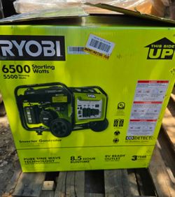 Ryobi 6500-watt Gasoline Powered Inverter Generator