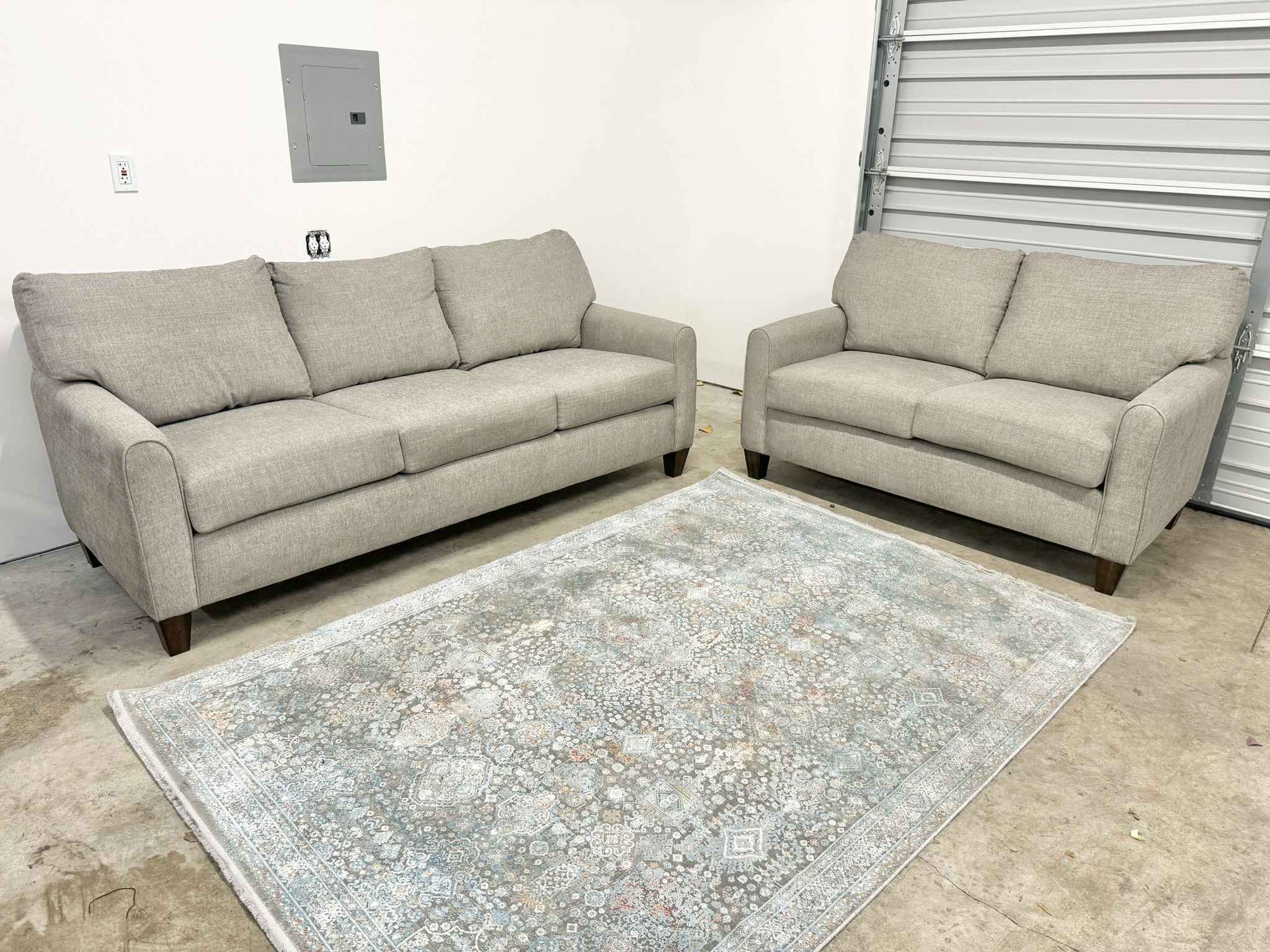 Flexsteel Moxy Fabric Loveseat and Sofa