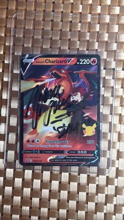 Lance's Charizard V SWSH133 Signed Pokémon Card
