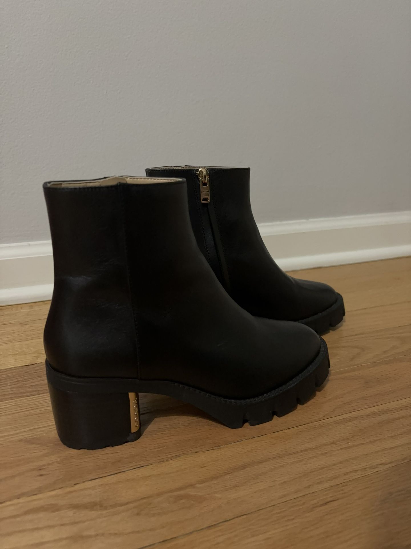 Coach Leather Booties