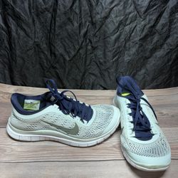 Nike Shoes Womens 8 Free 3.0 Running Sneakers Blue Lace Up Low