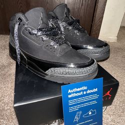 Jordan 3 Black Cat Size 10
