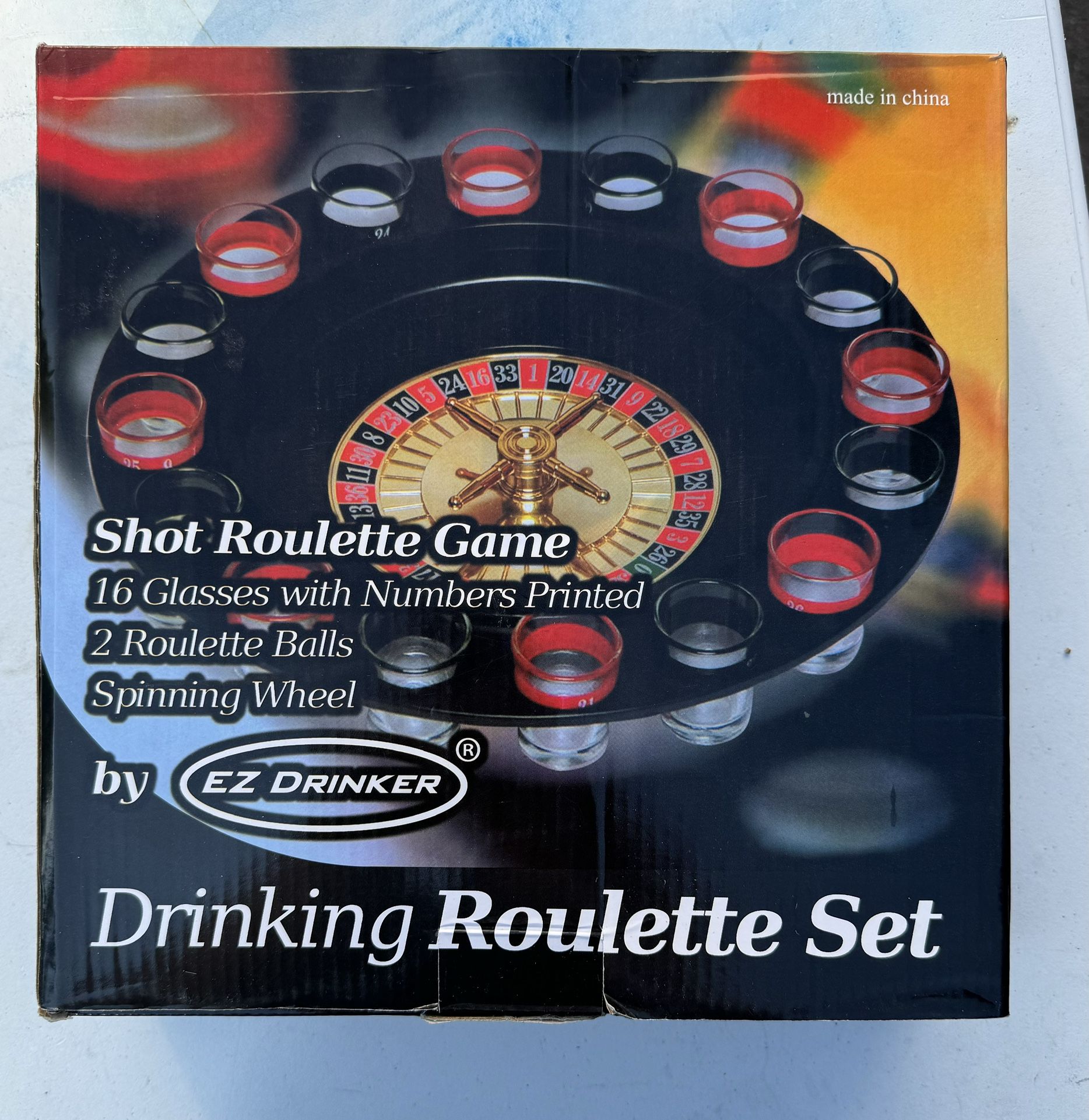 NEW - EZ DRINKER Shot Roulette Set
