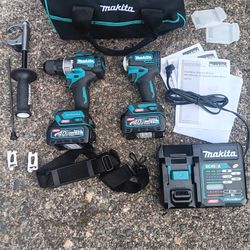 Makita 40volt Max XGT Hammer Drill Impact Set. Almost New with 2.5ah Bats & Charg. Many Other Tools. For Pick Up Fremont Seattle. No Low Ball/Trades 