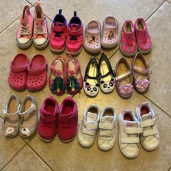 Little Girls Shoes 12 Pairs Adidas Mini Melissa Nike More