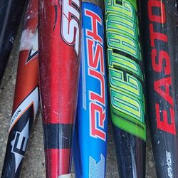 Baseball Softball T Ball Bat Lot.....$10 each to buyer who buys all...or buy 1 @ market value