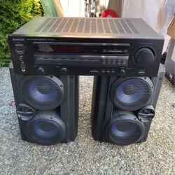 Kenwood Amp & Sony Speakers.