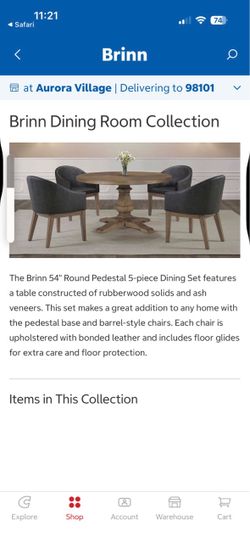 Dining/Game Table + Chairs