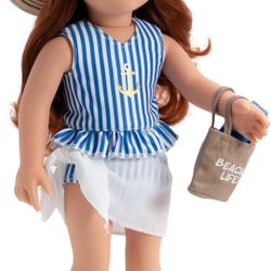 New Beach Day Outfit For 18 Inch Doll