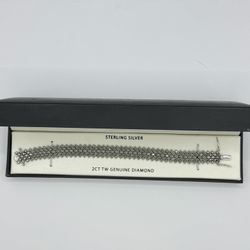 2cttw genuine Diamond Sterling silver 925 Macy’s bracelet