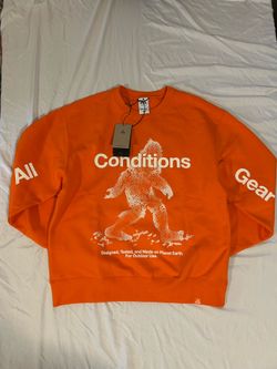 Men’s Nike ACG Orange Crewneck Hoodie Small Medium