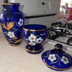 Murano Glass Base And Candy Dish