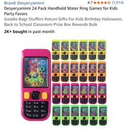 New 24 pack handheld water ring games for kids party favors