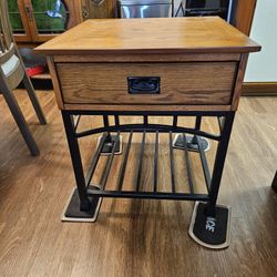 End Table Oak
