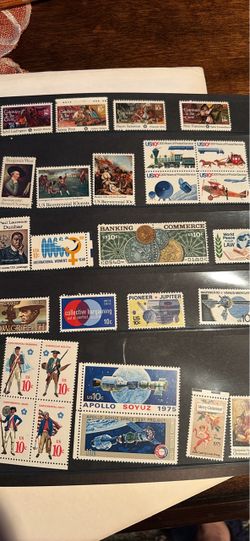 Vintage US Postage Stamp Collection 1970s