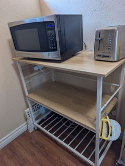 Kitchen Island Table with Power Outlet