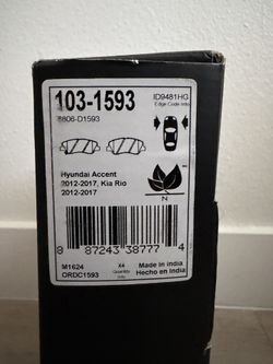 NEW Front Brake Pads - Hyundai Accent / Kia Rio 2012-2017 (Ceramic)