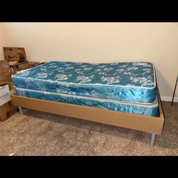 Twin Bed /twin Mattress/twin Box (like New)