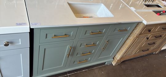 48in vanity bathroom light green