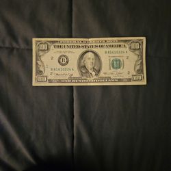 OLD 100 DOLLAR BILL 1974