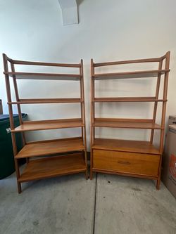 West Elm Bookcase + bookshelf with file drawer