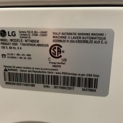 LG Washer Top Loader 