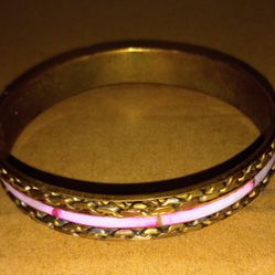 Brass With Mother Of Pearl Inlay Bangle