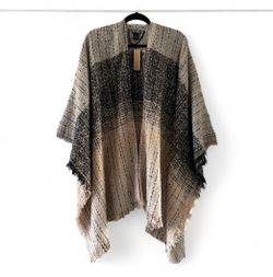 Steve Madden Ombre Woven Speckled Ruana