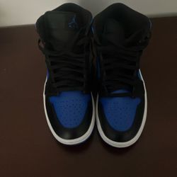 Air Jordan 1 Mid Royal Black/Blue