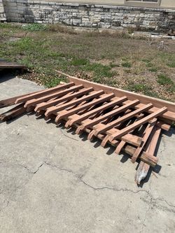 Disassembled Wood Fence Sections
