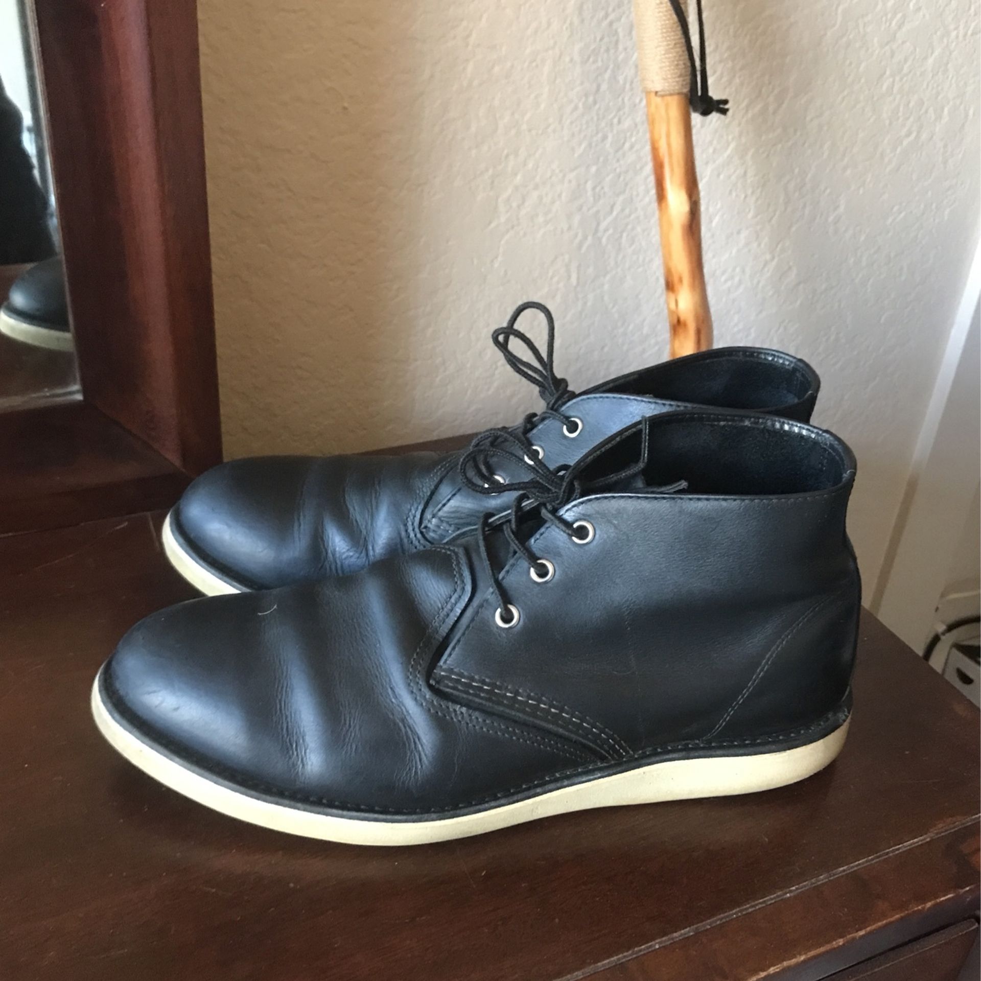 Red Wing Boots Work Chukka Black Size 13D