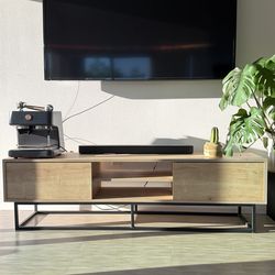 Wooden tv console