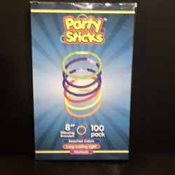 Party Sticks Glow Sticks 100 Pack 8” Party Favors 