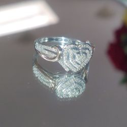 Silver Diamond Ring